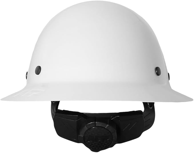 AFP Fiber Full Brim Hard Hat | 6 Point Ratchet Suspension | OSHA & ANSI Rated