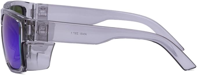 UV400 Polarized Safety Sunglasses – ANSI Z87.1 Certified, 100% UV Protection, Anti-Glare, Impact Resistant