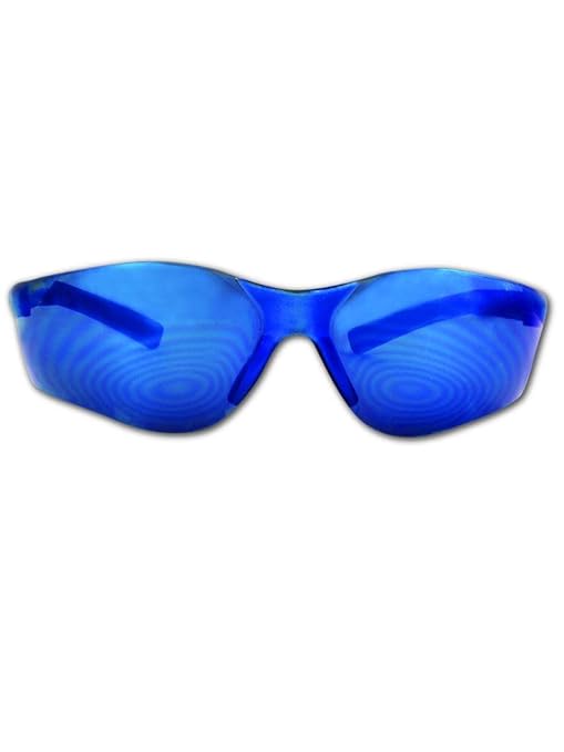 MAGID Y19GFBM Gemstone Myst Flex Y19 Series Protective Eyewear, Gray Frame, Blue Mirror Lens (24 Pair)