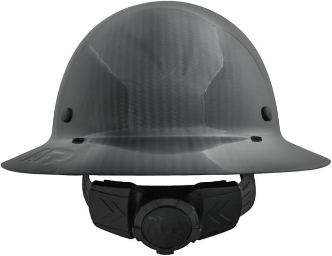 AFP Fiber Full Brim Hard Hat | 6 Point Ratchet Suspension | OSHA & ANSI Rated