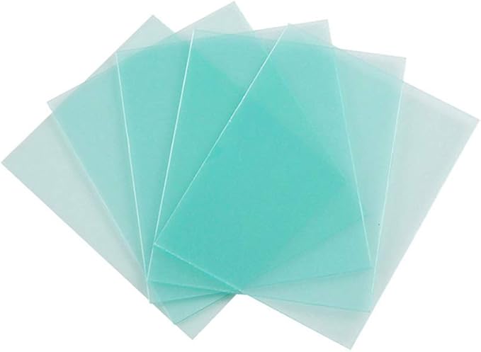 5-PACK Welding Protective Lens Replacement 4.5 X 5.25 inch (114 mm x 133 mm) Transparent Cover Lens Cover