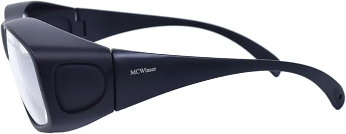 MCWlaser CO2 Laser Safety Glasses 9000-11000nm/10600nm Safety Protective Goggles OD 5+ Laser Eye Protection Glasses for CO2 Laser Cutting and Engraving