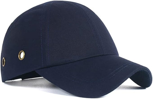 Baseball Bump Cap, Safety Hard Hat Comfortable Lightweight Head Protection Cap Adjustable Four Vents Protective Hat (Dark Blue)