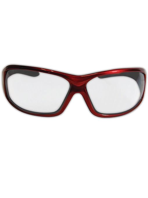 MAGID Protective Eyewear with Red Metallic Frame, 2 Pairs, Y90RBAFC