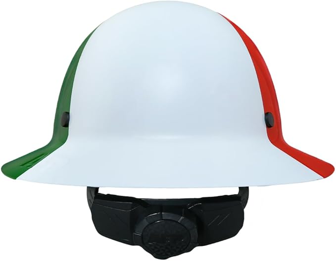AFP Fiber Full Brim Hard Hat | 6 Point Ratchet Suspension | OSHA & ANSI Rated