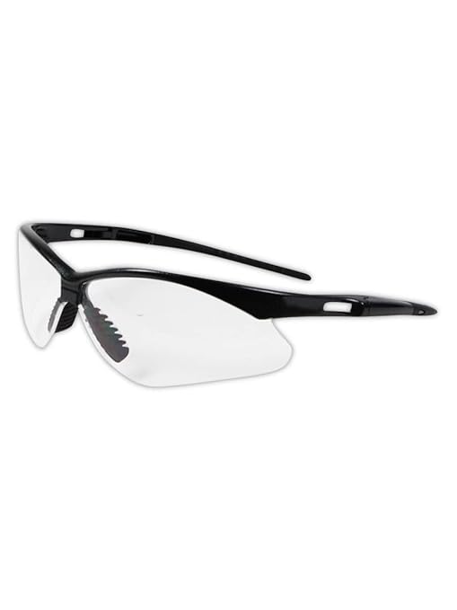 MAGID Y777MBC Gemstone Y777 Wraparound Safety Glasses, Black Metallic Nylon Frame, Standard (3 Pair)