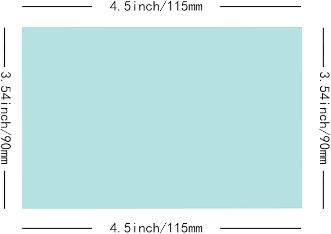 10-PACK Welding Protective Lens Replacement 4.5 X 3.54 inch (115 mm x 90 mm) Transparent Cover Lens Cover