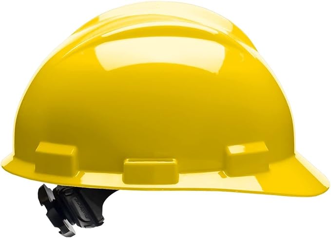 Bullard 3-Rib S61 Cap Style Safety Hard Hat with 4-Point Ratchet Suspension and Cotton Brow Pad