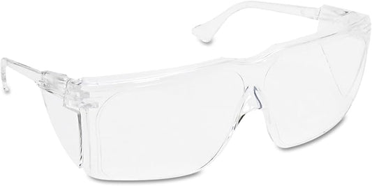3M TGV0120 Tour Guard V Safety Glasses, One Size Fits Most, Clear Frame/Lens, 20/Box