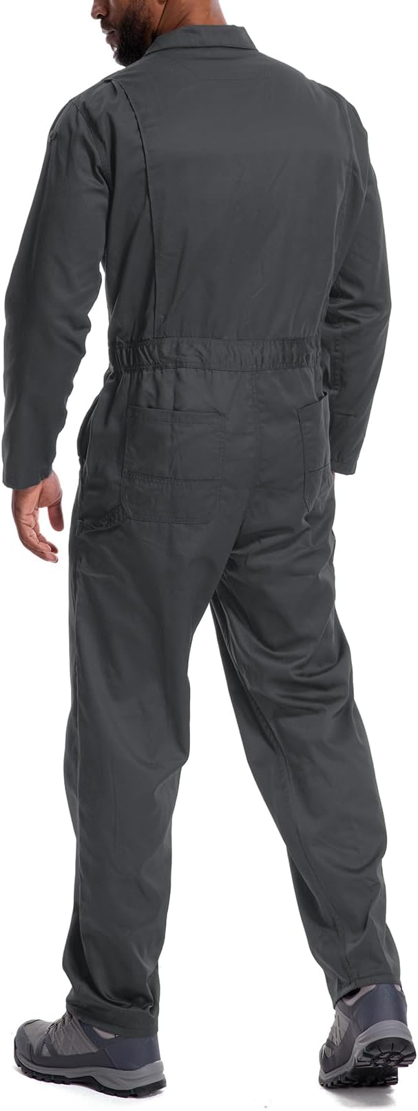Coveralls for Men Long Sleeve Cotton Blend Work Jumpsuit with Multi Pockets Utility Work Wear