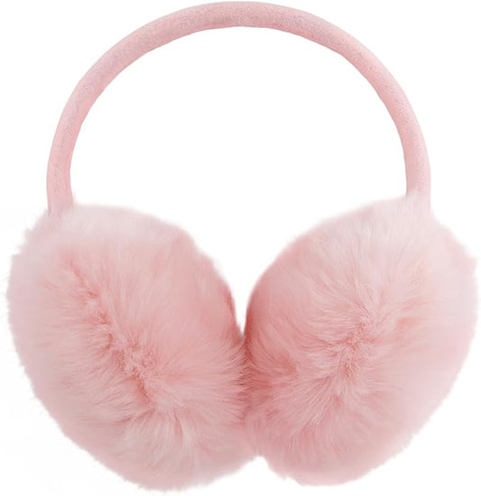 POXIMI Women Winter Earmuffs Girl Ski Adjustable Ear Covers for Cute Bow Ear Warmer Outdoor Earmuff Fleece Lining