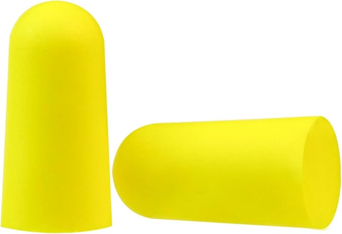 Soft Foam Earplugs 50 Pair,32dB Highest NRR for Noise Reduction,Safety Hearing Protection Ear Plugs for Eliminate The Noise,Contoured for Comfort Slow Rebound,Tapón para el oído (Yellow, Normal)