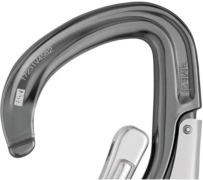 PETZL, EASHOOK Open Carabiner, Black, Automatic