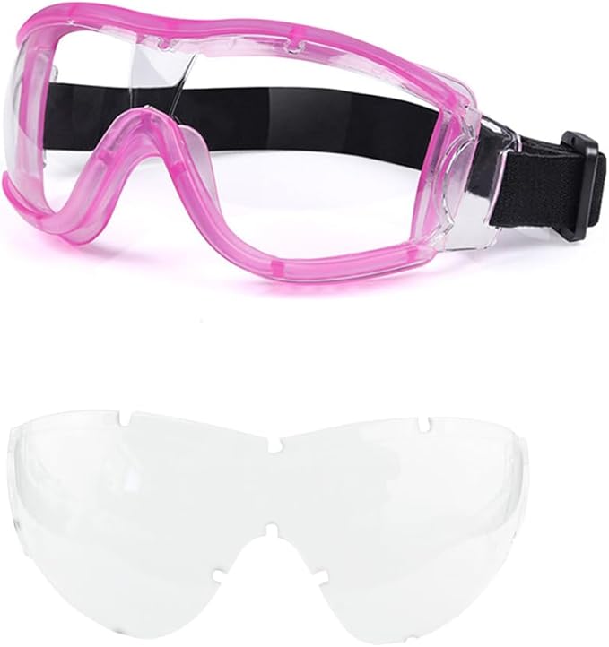 Kids Safety Goggles, Toddler Safety Glasses With UV Anti-Fog,Clear Lens Glasses Cleaning Cloth Included