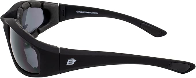 Birdz Eyewear Oriole Bifocal Safety Sunglasses 2 Pairs Black Frames 1.75x with Clear & Smoke Lenses Carry Bag