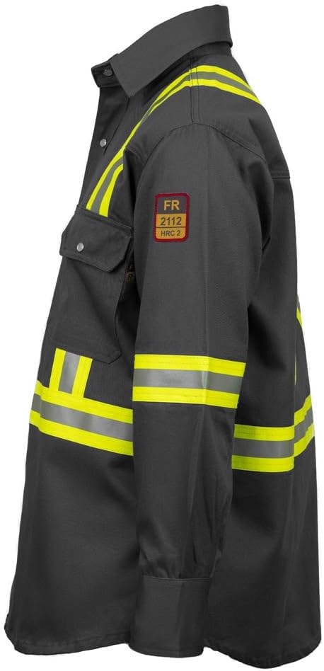 Flame Resistant FR High Visibility Hi Vis Shirt - 88% C/12% N - 7oz