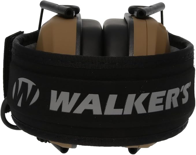 Walker's Razor Slim Ultra Low Profile Compact Design Adjustable Range Shooting Hunting Hearing Protection Electronic Earmuffs