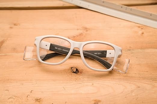 MAGID Gemstone Y50 Performance Anti-Fog Safety Glasses with Side Shields, White Frame/Clear Lens, Scratch-Resistant Polycarbonate Lenses, 24 Pairs
