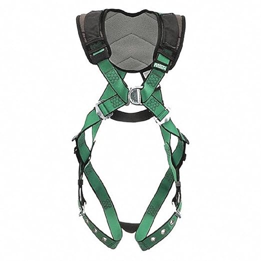 MSA 10206094 Fall Protection Harness,XL,Tongue Buckle