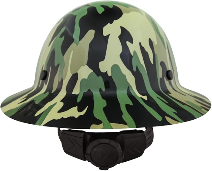 AFP Fiber Full Brim Hard Hat | 6 Point Ratchet Suspension | OSHA & ANSI Rated