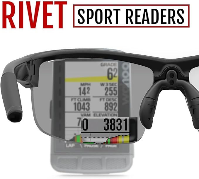 Rivet Sport Sunglasses, Ideal For Cycling, Golf, Pickleball, Running And Tennis
