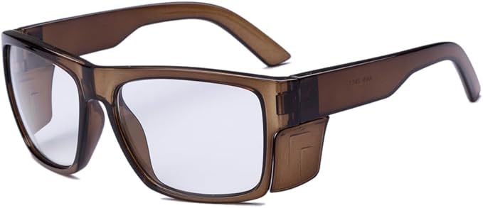TransitionSafetyGlaseswith ANSI Z87+ImpactApproved Wraparound&Anti Bluelight UV400