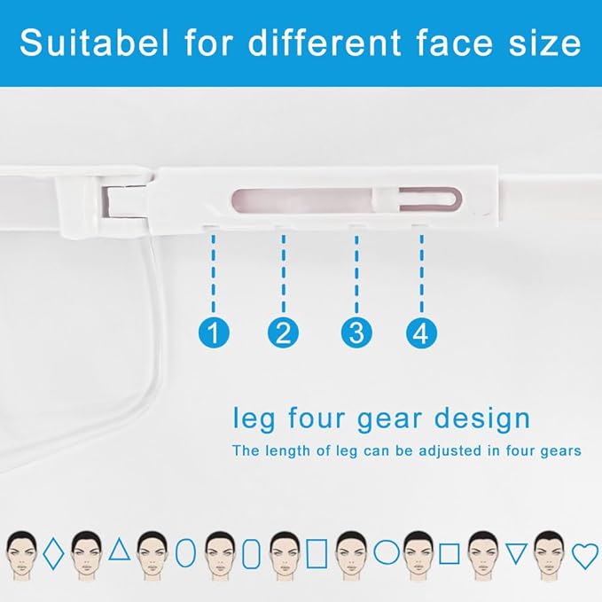 mozeeda Safety Glasses Safety Goggles for Men Women, Clear Safety Glasses Over Eyeglasses, Z87 UV 400 Anti-fog Adjustable Temples Protection Goggles for Nurse,Eyewear Anti-Scratch with Temple for Lab