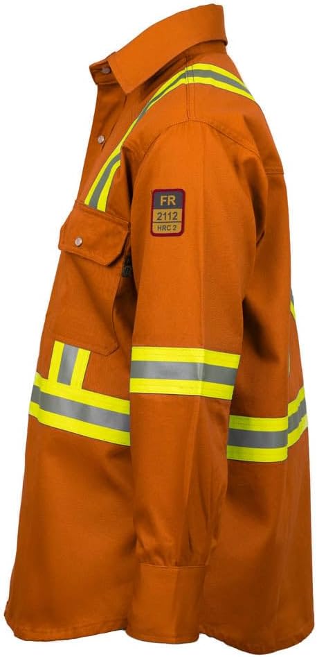 Flame Resistant FR High Visibility Hi Vis Shirt - 88% C/12% N - 7oz