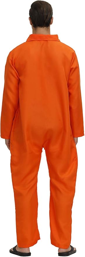 Men's Adult Astronaut Spaceman Costume Coverall Pilot Air Force Flight Jumpsuit Dress Up Party
