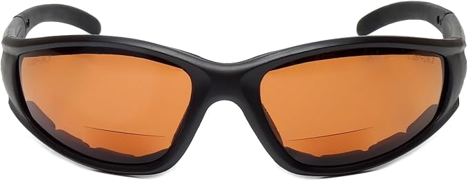 Calabria 23BF Sportster BiFocal Reading Safety Glasses Men Women UV Protection Wind Debris Anti Fog Slip Nylon Shatterproof