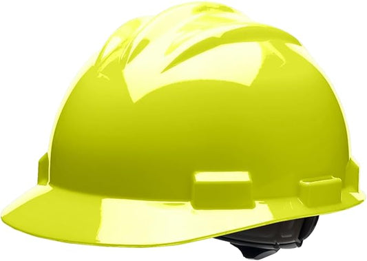 Bullard 3-Rib S61 Cap Style Safety Hard Hat with 4-Point Ratchet Suspension and Cotton Brow Pad