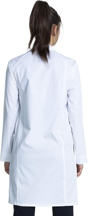 Cherokee White Lab Coat for Men or Women with 3 Pockets and Center back length 38" CK460