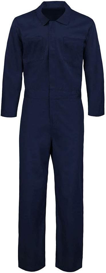 MCJC Coveralls for Men Adult Blue Jumpsuit Coveralls Mechanic Work Uniform Halloween Horror Killer Costume