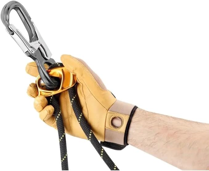 PETZL, EASHOOK Open Carabiner, Black, Automatic