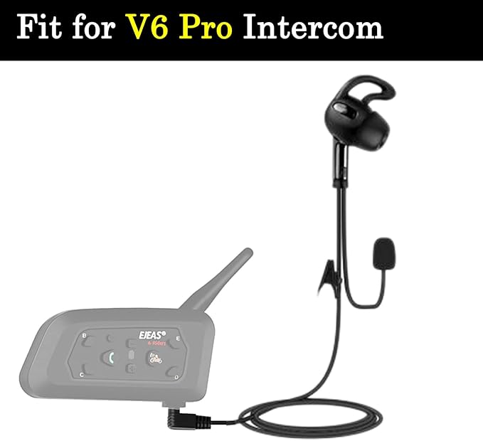 Referee Communication System, Professional FBIM Referee Headsets with Earphone for Soccer Volleyball Ofiicial Football Handball (1 Left Earpiece)