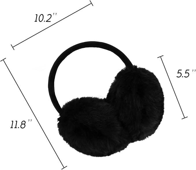 POXIMI Women Winter Earmuffs Girl Ski Adjustable Ear Covers for Cute Bow Ear Warmer Outdoor Earmuff Fleece Lining