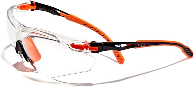 OPTIFENSE™ VS3 Anti Fog, Premium CLEAR/TINTED Safety Glasses, ANSI Z87+ (Click for frame/lens option)