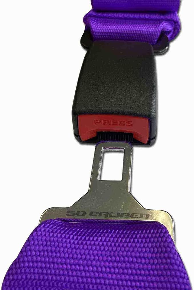 Purple 4 Point Harness for Bucket Seat, Push Button Release, 10 Colors Options, Racing Harness, Race Car, Off Road Vehicle, UTV, RZR (1 Unit) [6046]