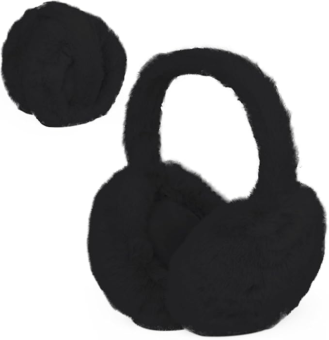 1 Pcs Headband Winter, Ear Muffs for Women & Men, Foldable Fluffy Earmuffs with Headband, Headband Winter