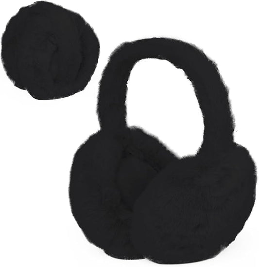 1 Pcs Headband Winter, Ear Muffs for Women & Men, Foldable Fluffy Earmuffs with Headband, Headband Winter