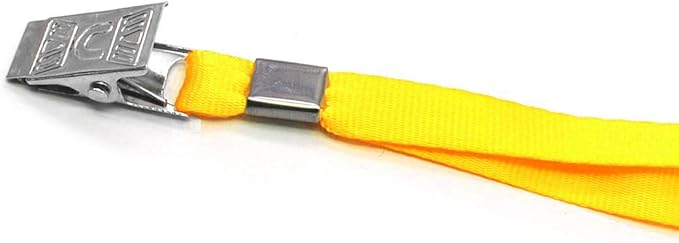 Bird Fiy Black Lanyards 100 Pack 34" Premium Lanyard Bulldog Clips Bulk Nylon Flat Lanyard with Badge Clip