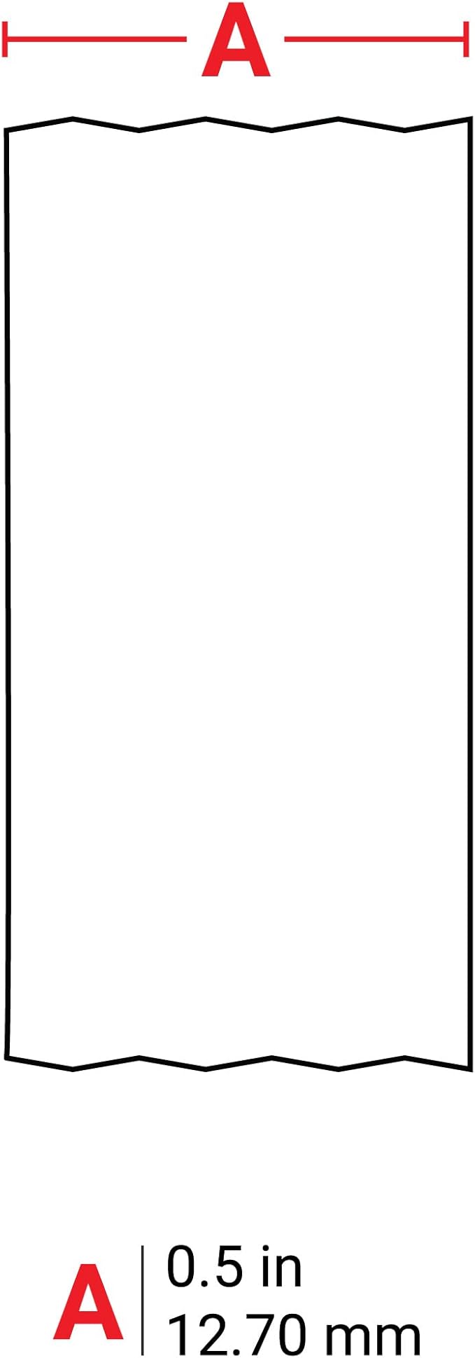 Brady Authentic (M21-500-499-TB) Multi-Purpose Nylon Label for General ID, Wire Marking, and Lab Labeling, Black on White- For M210, M210-LAB, M211, BMP21-PLUS and BMP21-LAB Printers, .5" W 16' L