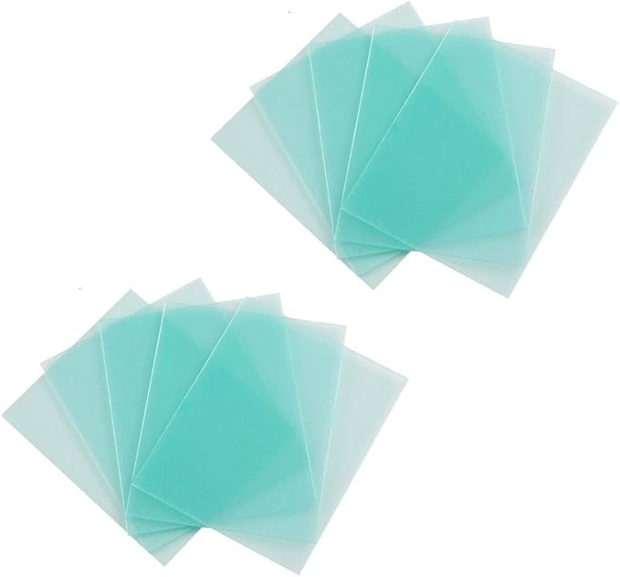 10-PACK Welding Protective Lens Replacement 4.5 X 3.94 inch (114.3mm x 100mm) Transparent Cover Lens Cover