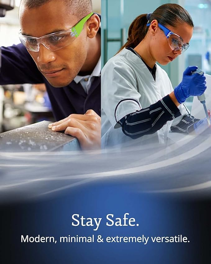 Aqulius 48 Pack of Safety Glasses (48 Protective Goggles) Crystal Clear Eye Protection - Perfect for Construction, Shooting, Lab Work, and More!