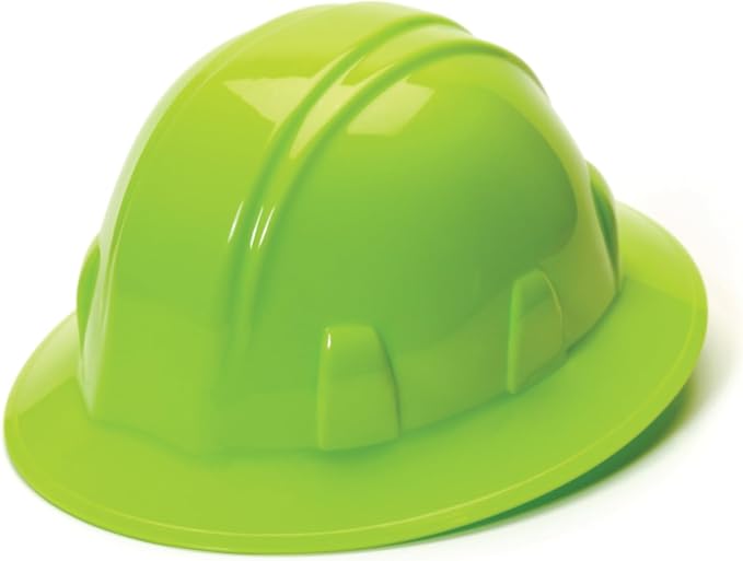 Pyramex SL Series Full Brim Hard Hat 4-Point Ratchet Suspension