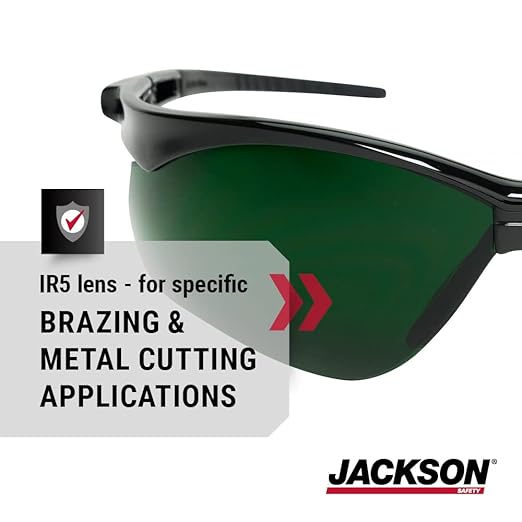 Jackson Safety SG Safety Glasses - Eye Protection for Men & Women - ANSI Z87.1 - Pack of 12 (Multiple Styles)