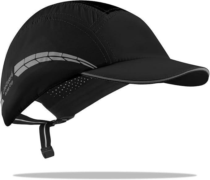 Lightweight Bump Cap with Reflective Stripes, Breathable Baseball Cap Style, Head Protection Hard Hat for Men Women