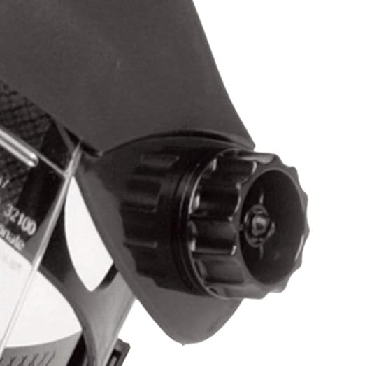 Sellstrom DP4 Face Shield - Lightweight Mask with High Impact Crown & Ratchet Headgear for Work, Grinding, Plasma/Flame Cutting - ANSI Z87.1 - Clear Anti Fog Polycarbonate Window - UV/IR Flip Up Visor