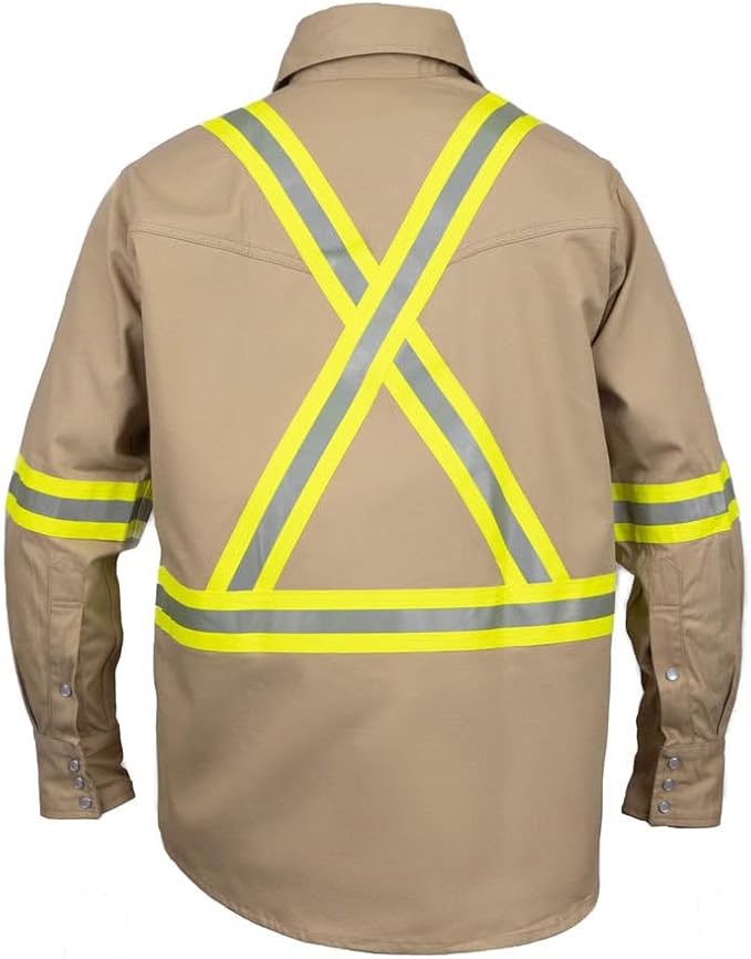 Flame Resistant FR High Visibility Hi Vis Shirt - 88% C/12% N - 7oz