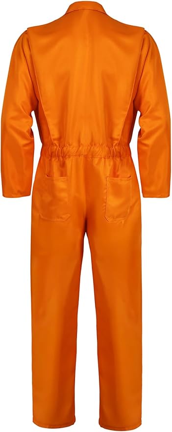 Navy Blue Adult Jumpsuit Coveralls Halloween Costume for Men Jumpsuit Horror Killer Costume Mechanic Work Uniform